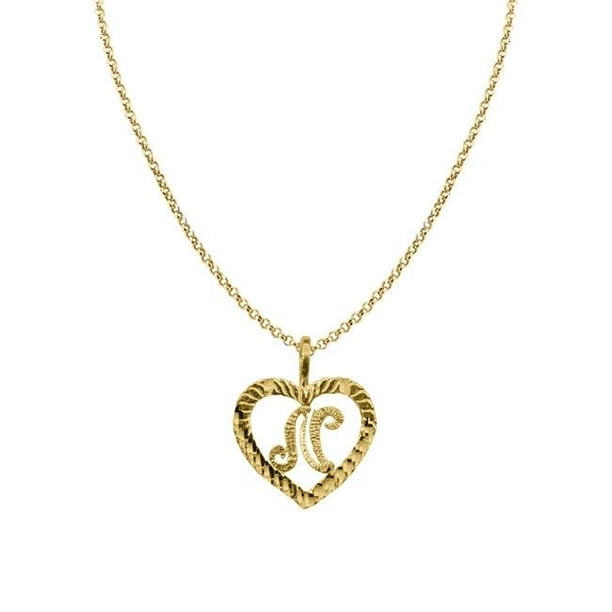 The World Jewelry Center 14k Yellow Gold Double Heart Pendant with 1.2mm Cable Chain Necklace The World Jewelry Center 14k Yellow Gold Double Heart Pendant with 1.2mm Cable Chain Necklace